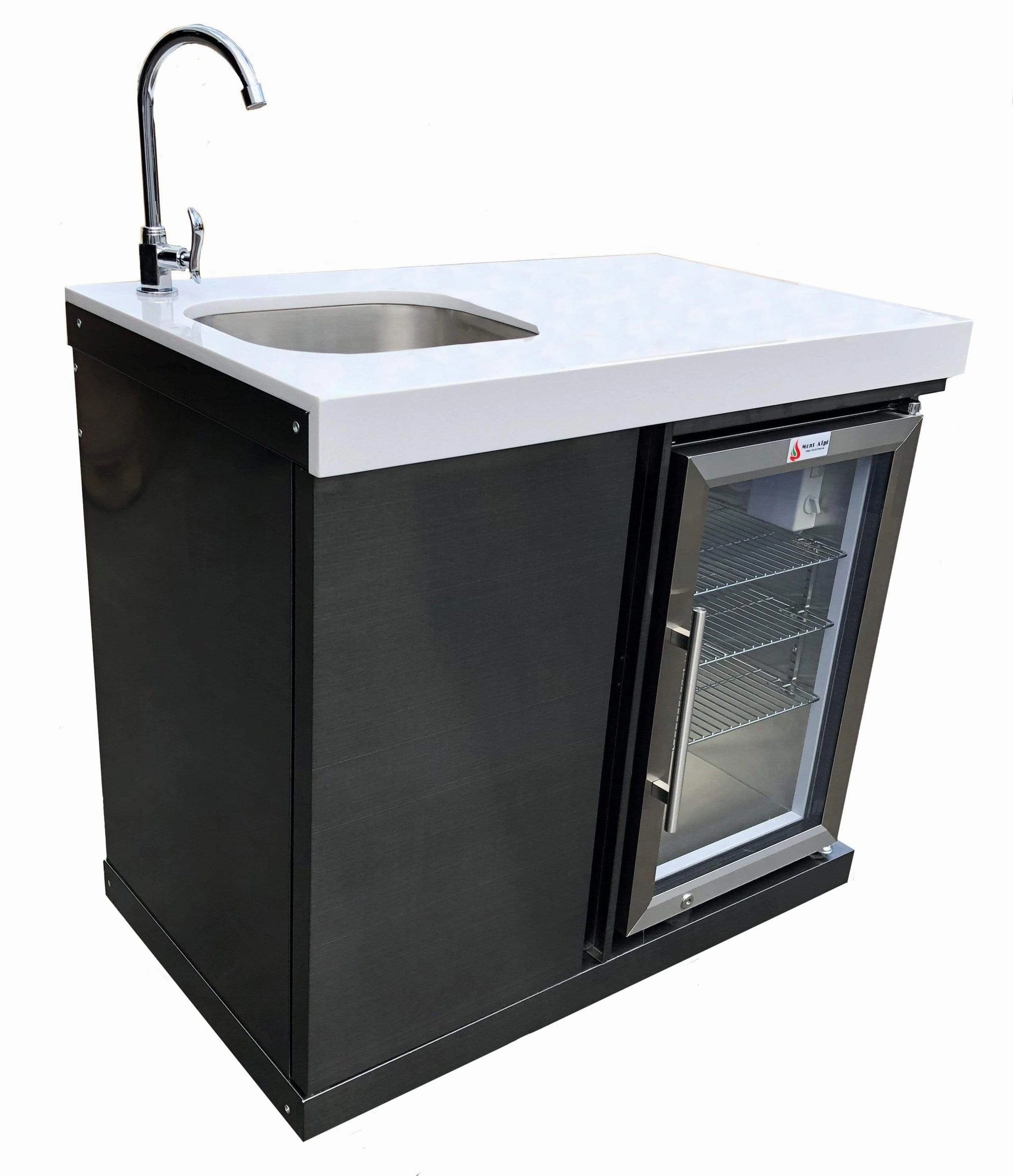 Mont Alpi Black Stainless Steel Beverage Center MASF-BSS