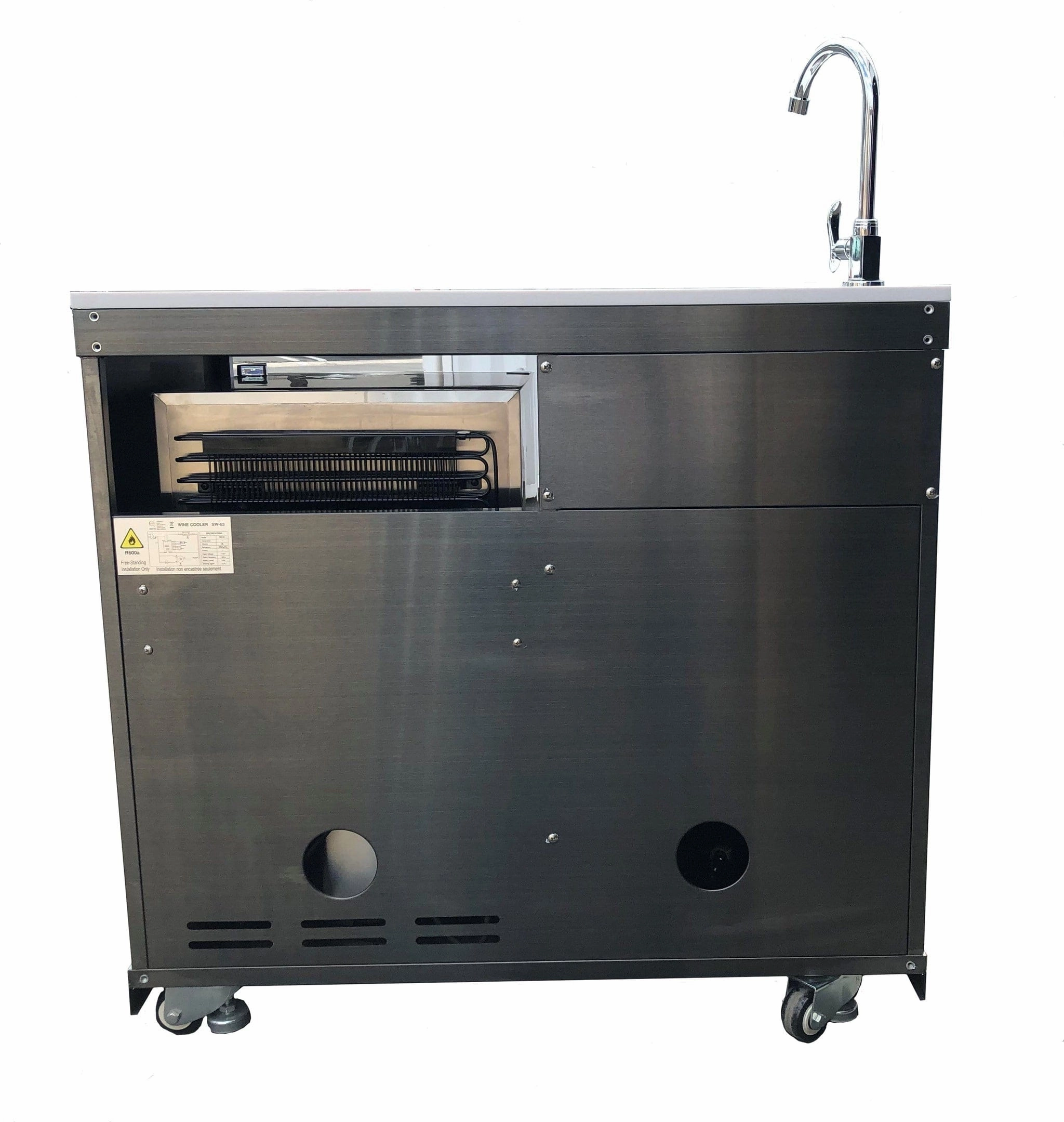 Mont Alpi Black Stainless Steel Beverage Center MASF-BSS