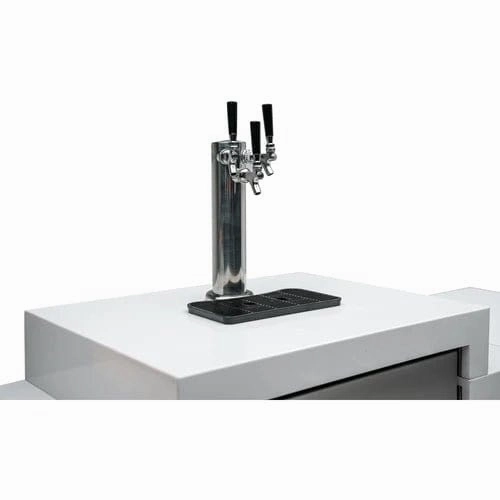 Mont Alpi Stainless Steel Beverage Center W/ 90 Degree Corner & Fridge Cabinet MA-BEV90KEG