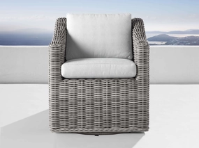 Montauk Outdoor Swivel Dining Arm Chairoutdoor dining chair with armrests