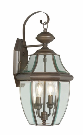 Monterey Two Light Outdoor Wall Lantern BronzeOutdoor wall sconces with motion sensor