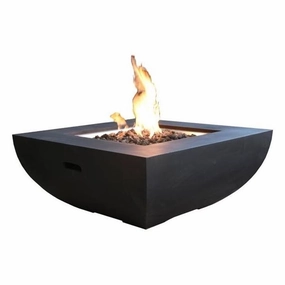 Monts Dore Concrete Lava Stone Fire Pit (Modeno)  Propaneoutdoor patio furniture set