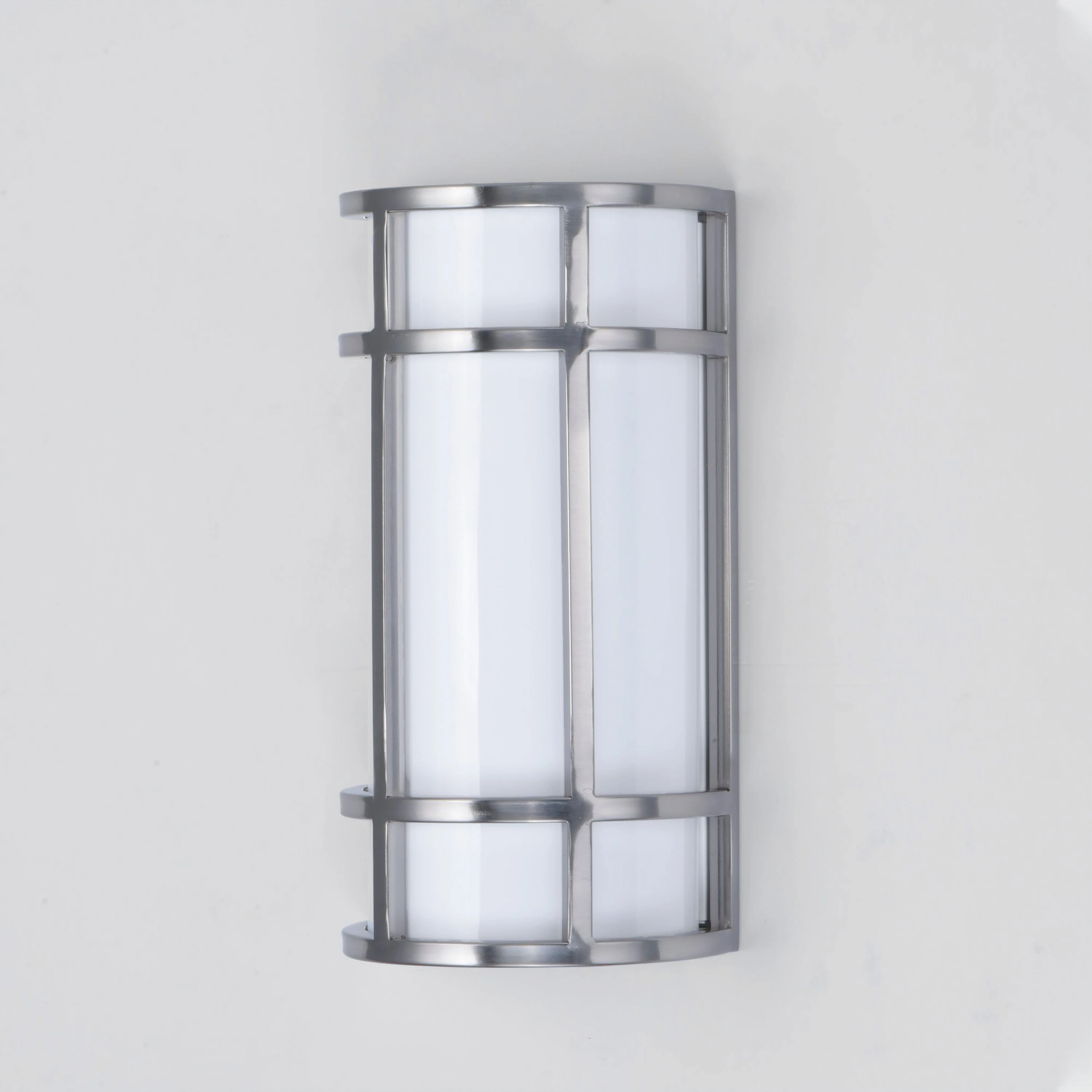 Moon Ray LED Outdoor Wall Sconce Satin Nickel