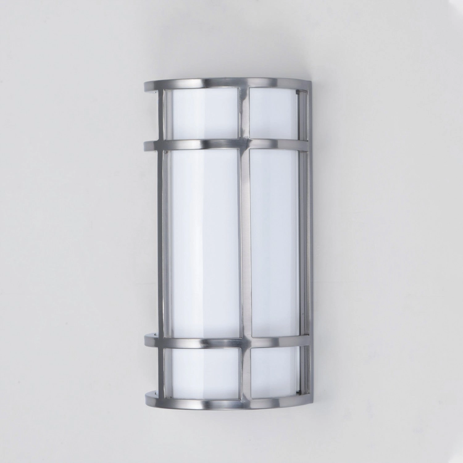 Moon Ray LED Outdoor Wall Sconce Satin Nickel
