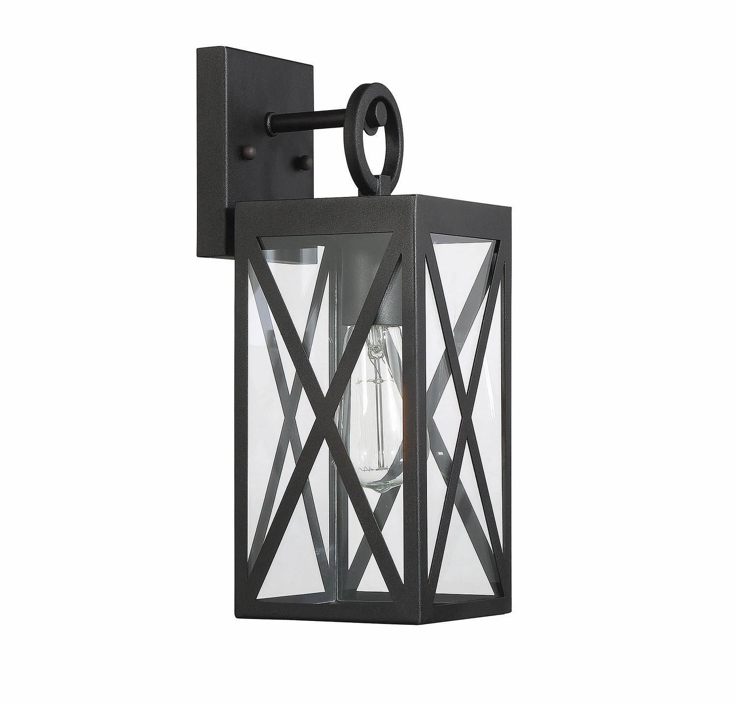 Moutd One Light Outdoor Wall Sconce Black