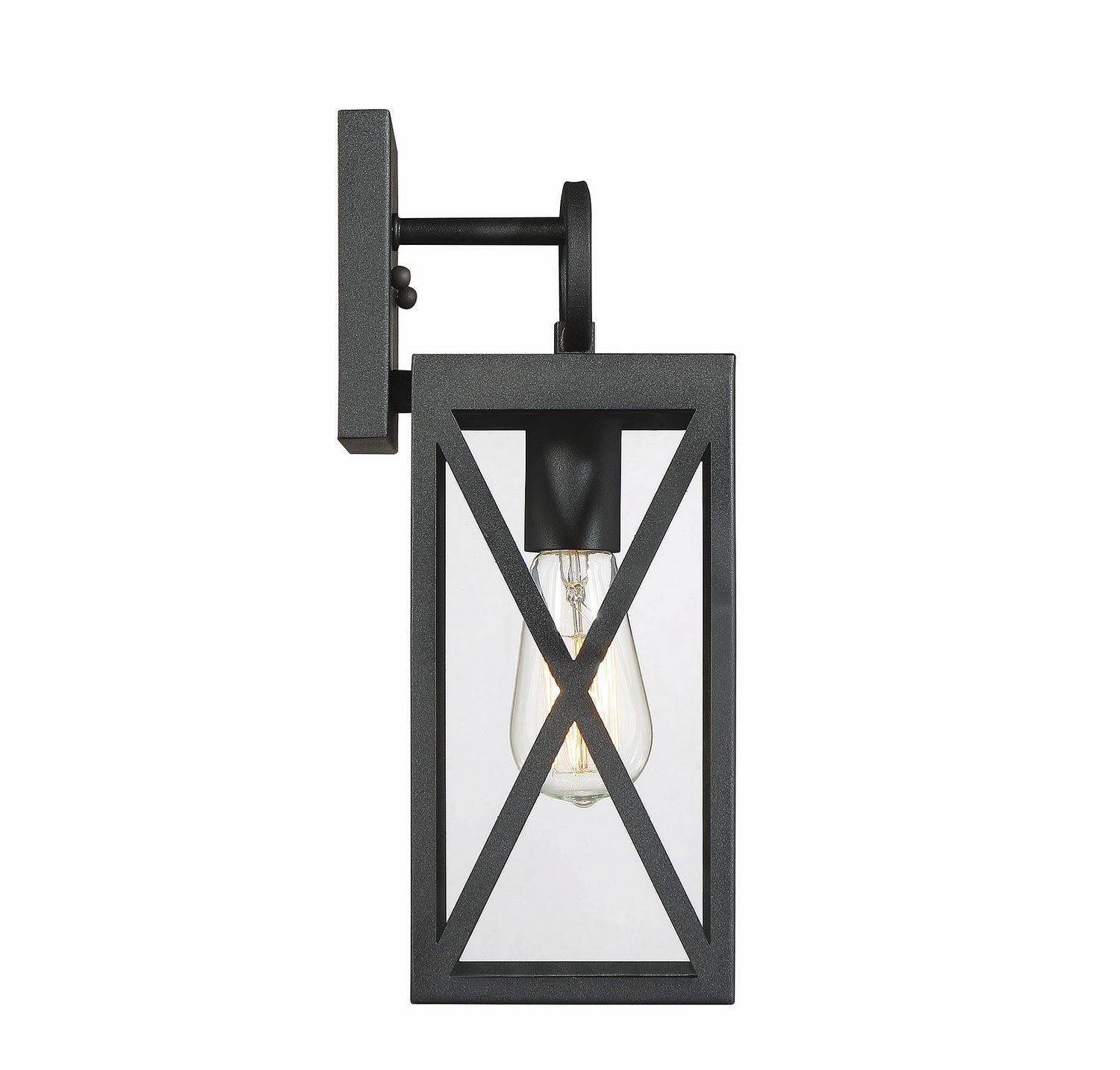 Moutd One Light Outdoor Wall Sconce Black