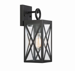 Moutd One Light Outdoor Wall Sconce BlackOutdoor wall sconces with motion sensor