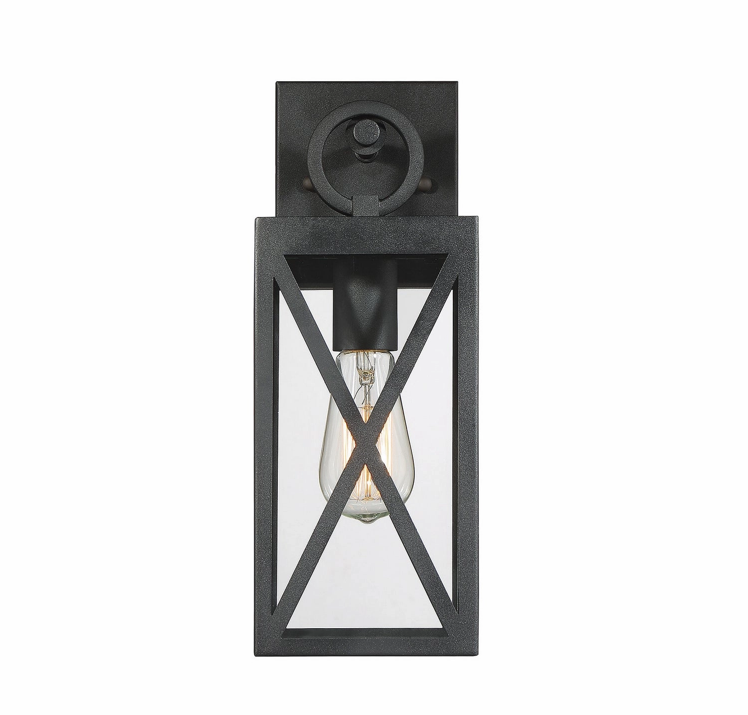 Moutd One Light Outdoor Wall Sconce Black