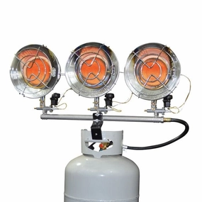 Mr.Heater 45,000 BTU Liquid Propane Triple Head Tank Top Heater MH45Tweatherproof outdoor heater