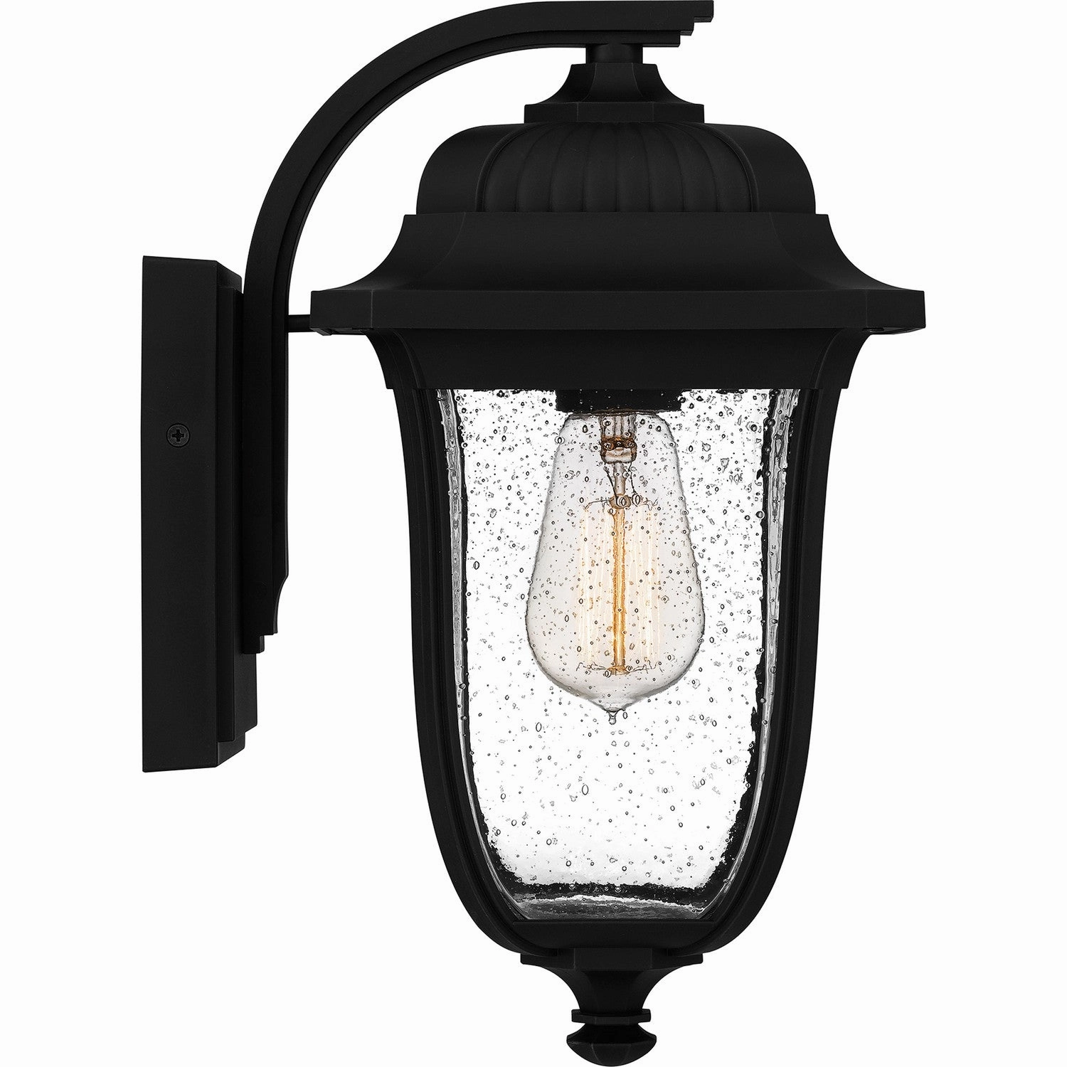 Mulberry One Light Outdoor Wall Mount Matte Black