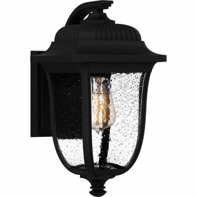 Mulberry One Light Outdoor Wall Mount Matte BlackOutdoor wall sconces with motion sensor