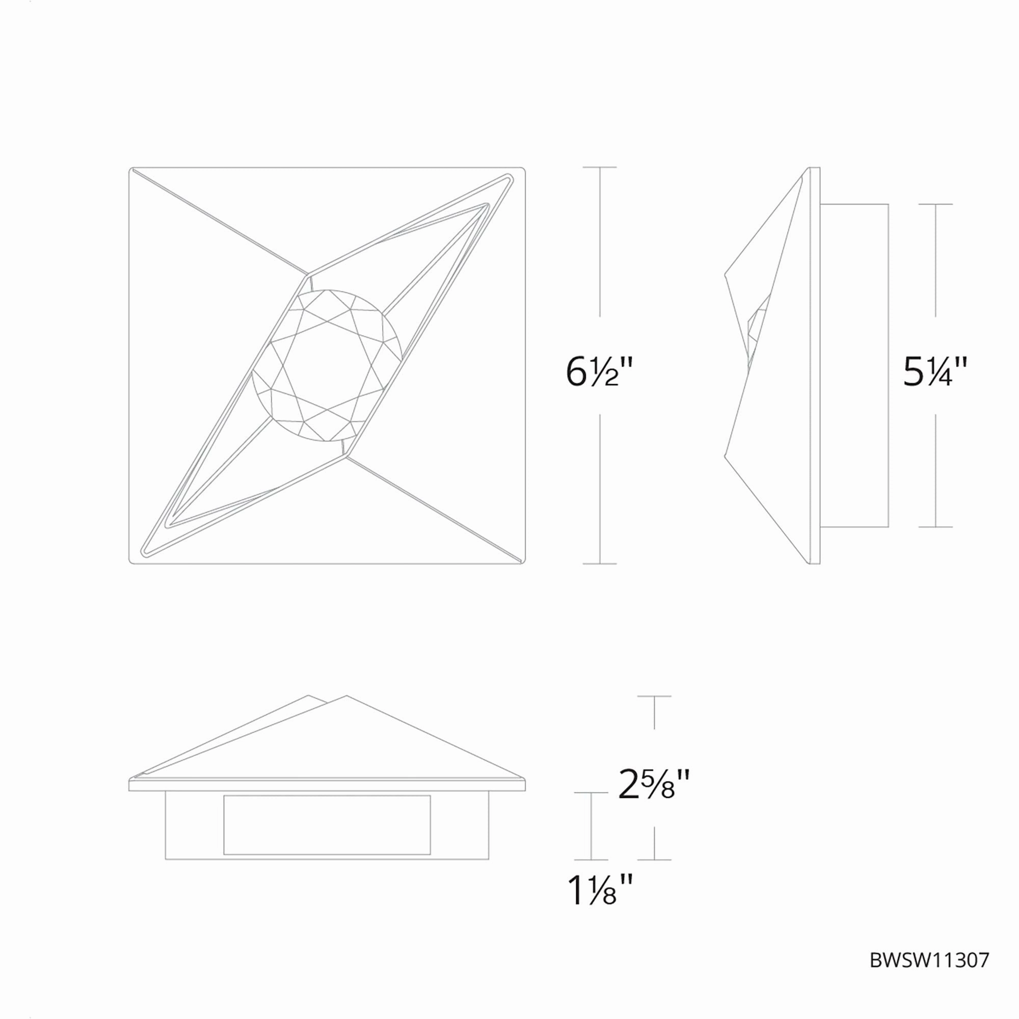 Mythical 7" LED Outdoor Wall Sconce