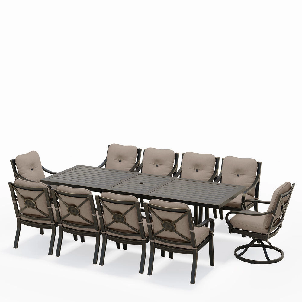 Napili 11 Piece Dining Setaluminum alloy outdoor sofa set