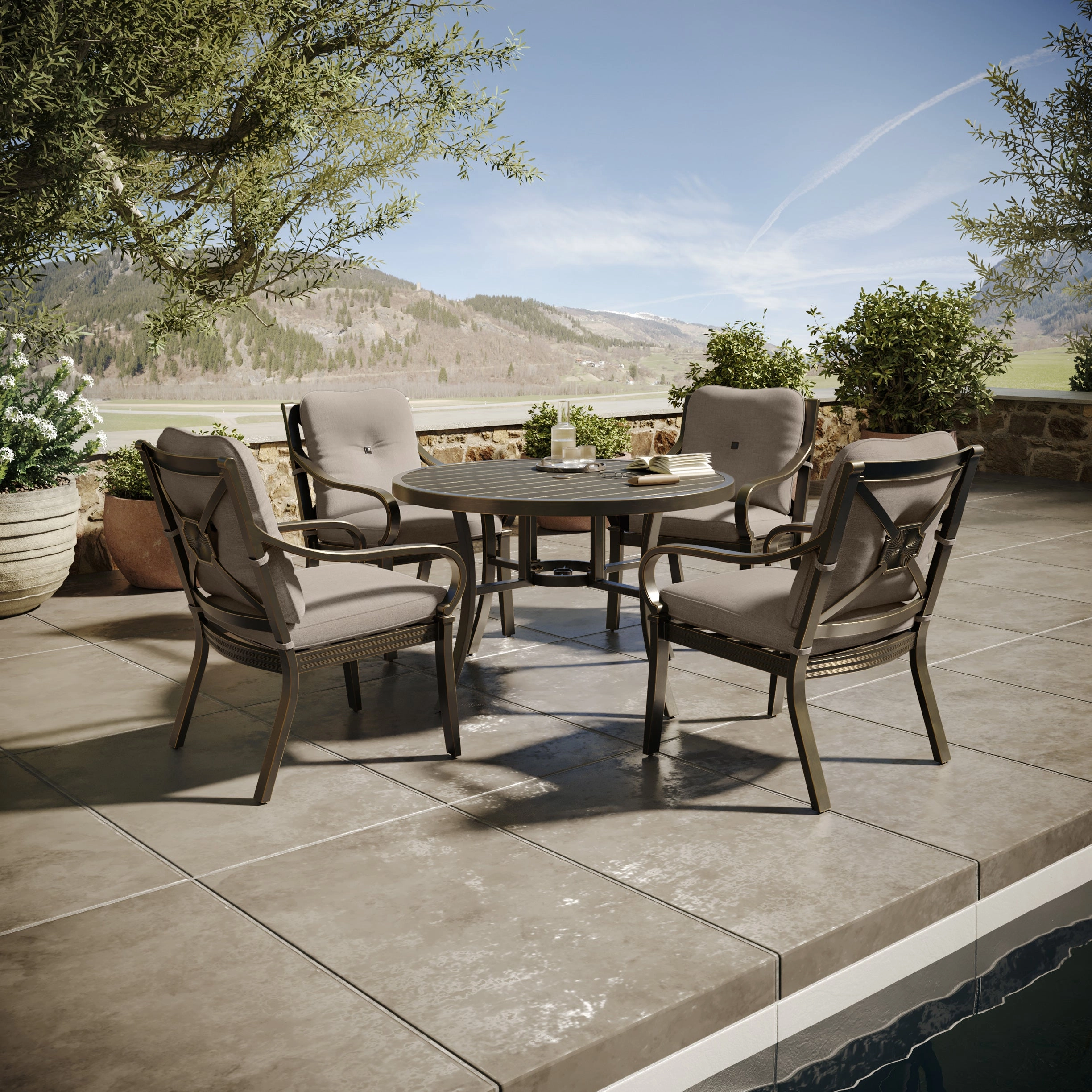 Napili 5 Piece Dining Set w/ 4 Dining Chairs