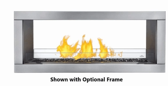 Napoleon Galaxy 48 See Through Outdoor Gas Fireplace GSS48STEstone-look outdoor patio fireplace