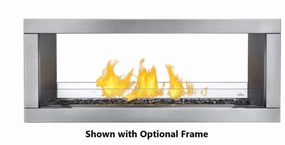 Napoleon Galaxy 48 See Through Outdoor Gas Fireplace GSS48STEstone-look outdoor patio fireplace