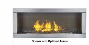 Napoleon Galaxy 48 Single Sided Outdoor Gas Fireplace GSS48Estone-look outdoor patio fireplace