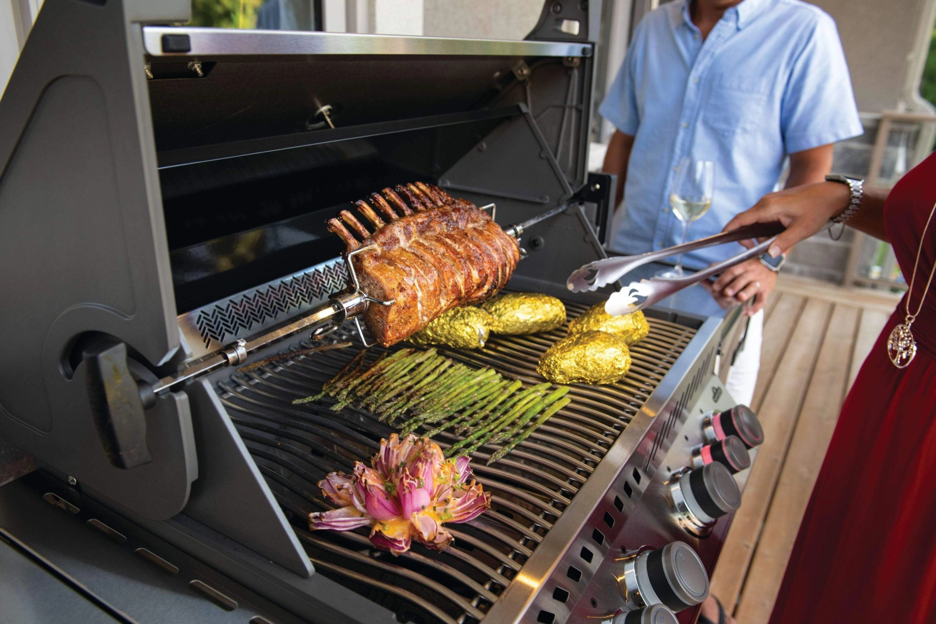 Napoleon Prestige 500 RSIB Black Natural Gas Grill w/ Infrared Side & Rear Burners P500RSIBNK-3