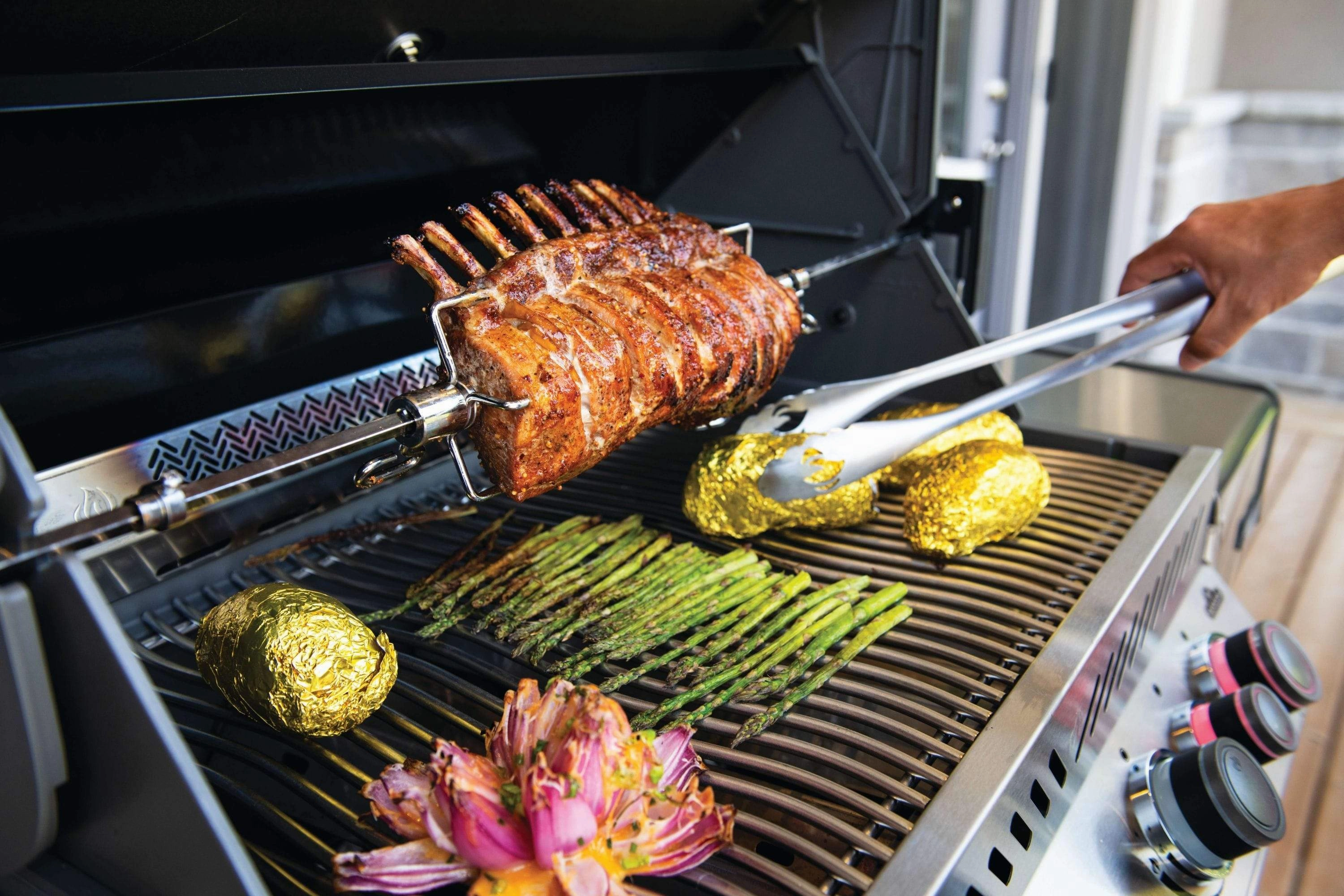 Napoleon Prestige 500 RSIB Black Natural Gas Grill w/ Infrared Side & Rear Burners P500RSIBNK-3