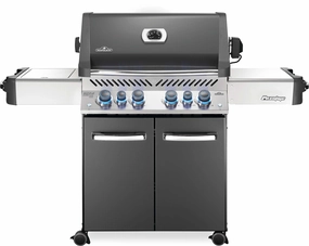 Napoleon Prestige 500 RSIB Gray Natural Gas Grill w/ Infrared Side & Rear Burners P500RSIBNCH-3 large capacity charcoal BBQ grills