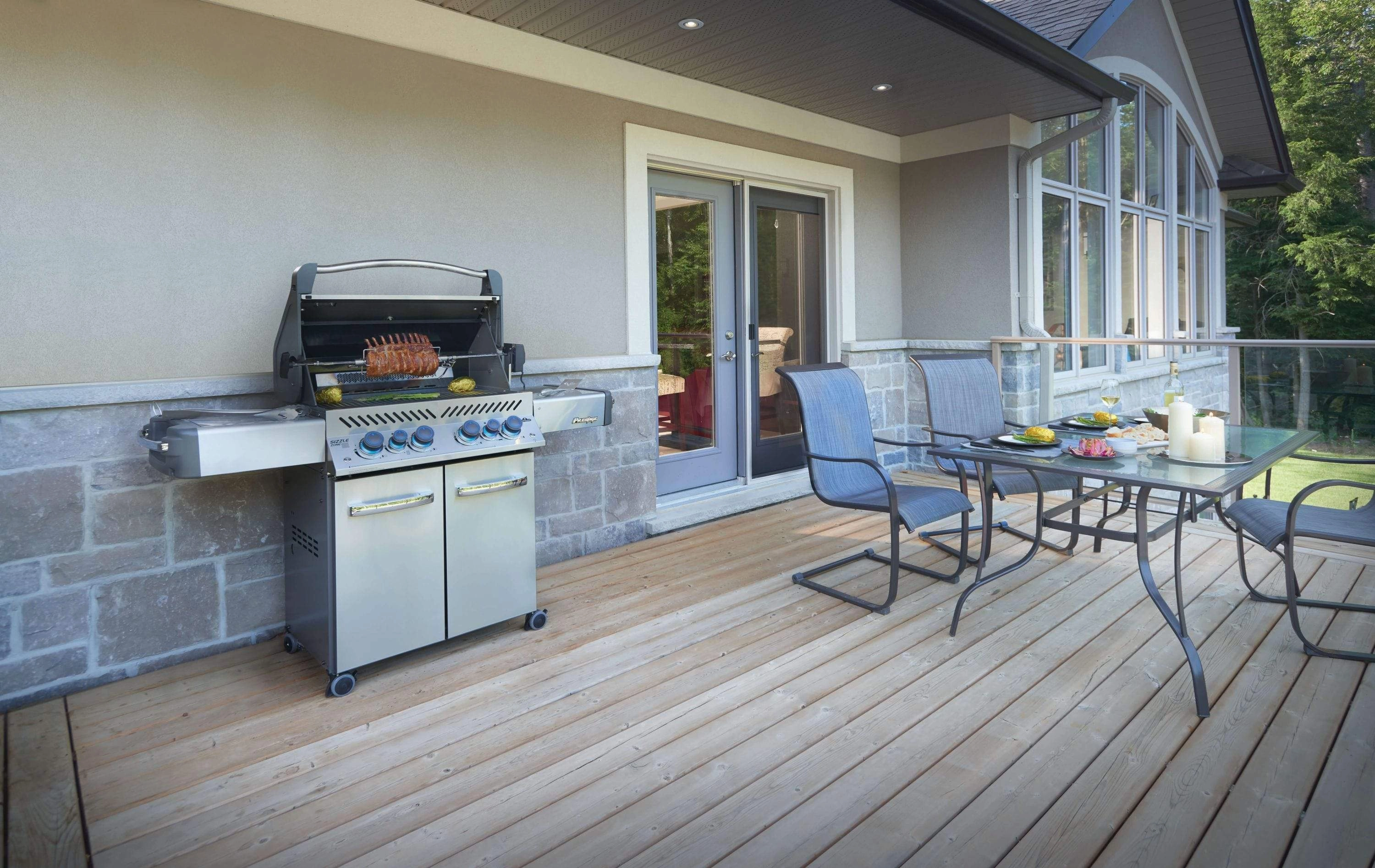 Napoleon Prestige 500 RSIB Gray Propane Gas Grill w/ Infrared Side & Rear Burners P500RSIBPCH-3