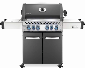 Napoleon Prestige 500 RSIB Gray Propane Gas Grill w/ Infrared Side & Rear Burners P500RSIBPCH-3 large capacity charcoal BBQ grills