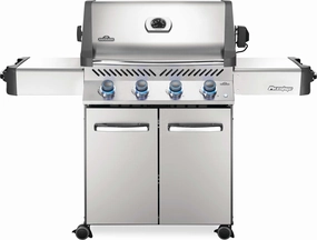 Napoleon Prestige 500 RSIB Stainless Steel Propane Gas Grill w/ Infrared Side & Rear Burners P500RSIBPSS-3 large capacity charcoal BBQ grills