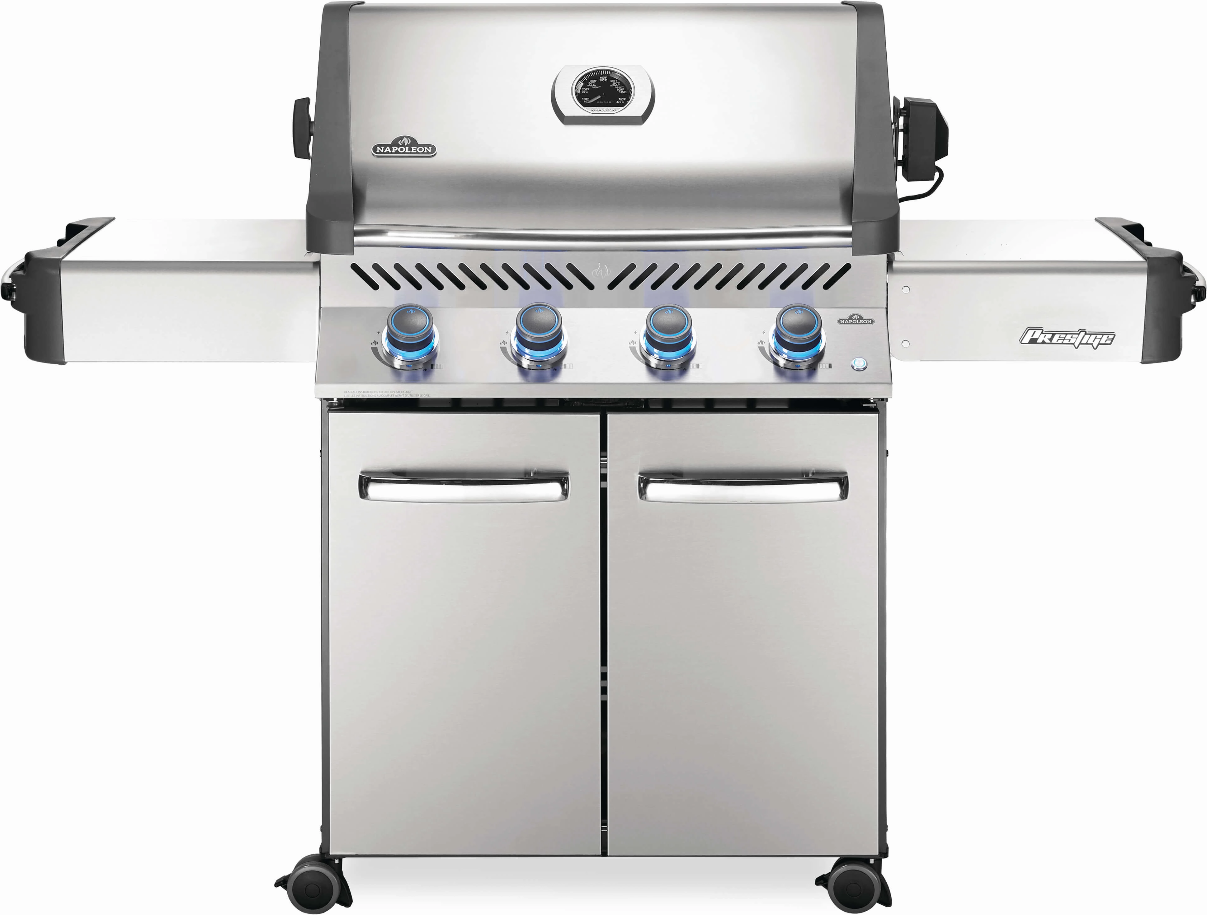 Napoleon Prestige 500 Stainless Steel Natural Gas Grill P500NSS-3 professional outdoor BBQ grill set