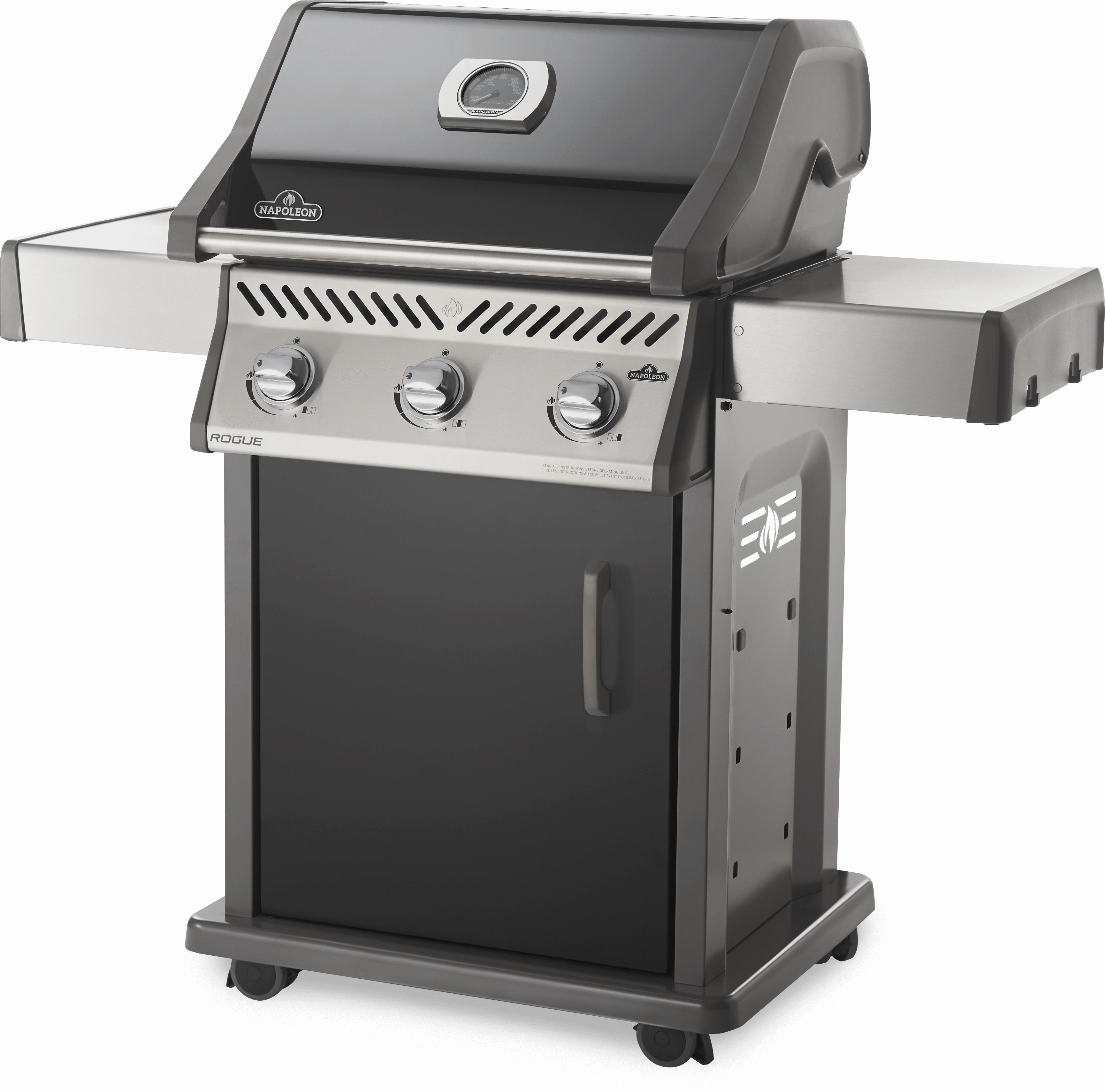 Napoleon Rogue 425 Black Propane Gas Grill Barbecue - R425PK outdoor griddle for camping trips