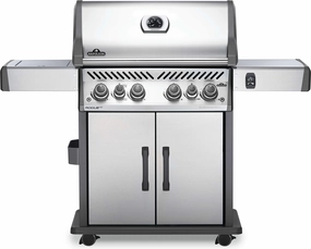 Napoleon Rogue SE 525 4-Burner 76,500 BTU Propane Gas Grill with Infrared Side Burner and Rear Burners - RSE525RSIBPSS-1 outdoor griddle for camping trips