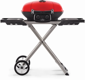 Napoleon TravelQ 285X Portable Propane Gas Grill and Scissor Cart with Griddle - TQ285X-RD-1-A outdoor griddle for camping trips