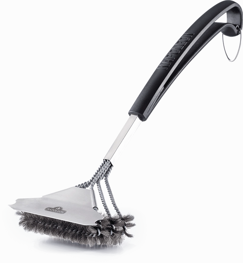 Napoleon Triple-Row Grill Brush with Stainless Steel Bristles 62057Stainless steel BBQ tool set
