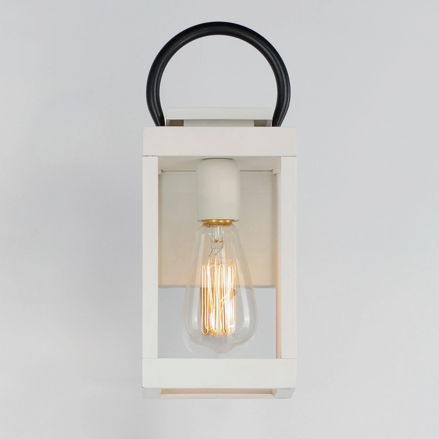 Nassau Vivex One Light Outdoor Wall Sconce White / Black