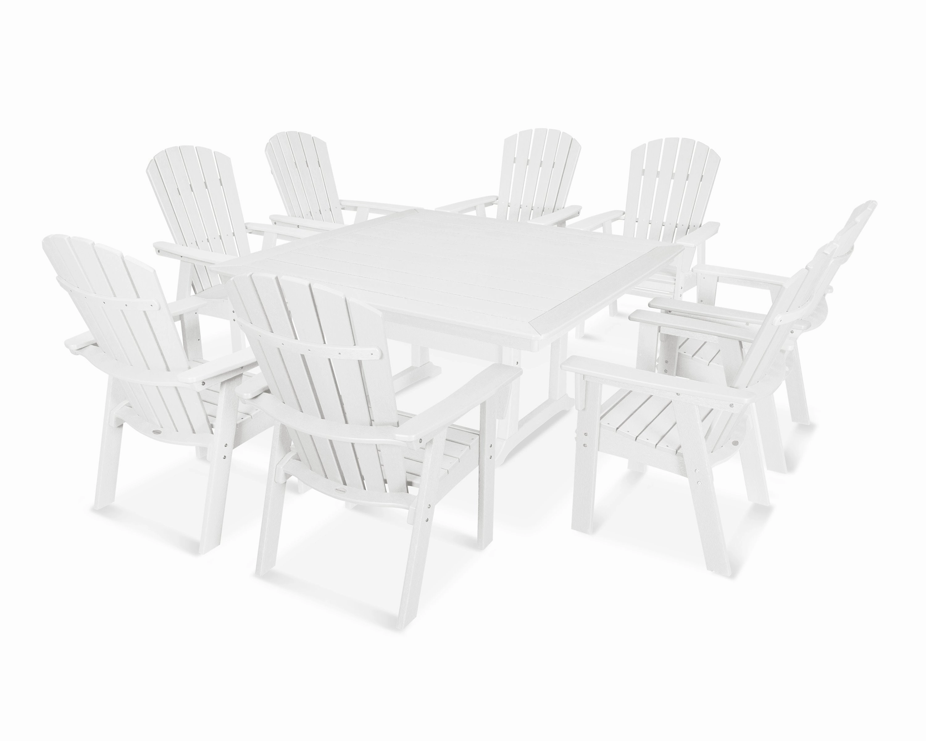 Nautical Adirondack 9-Piece Trestle Dining Set