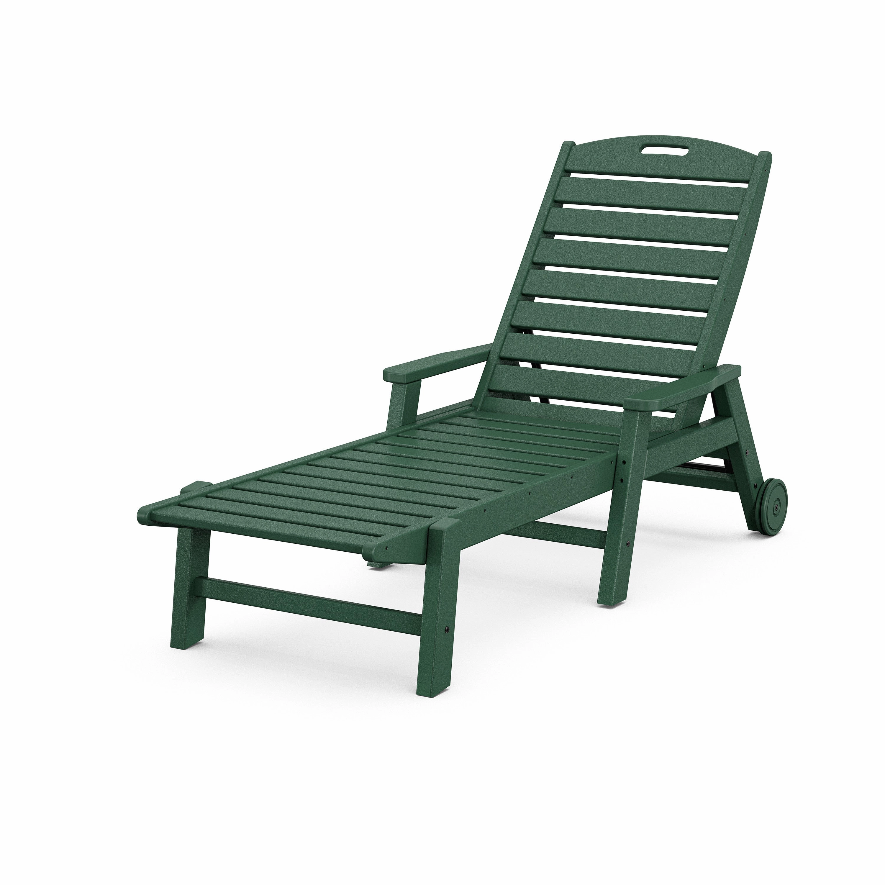 Nautical Chaise with Arms & Wheels