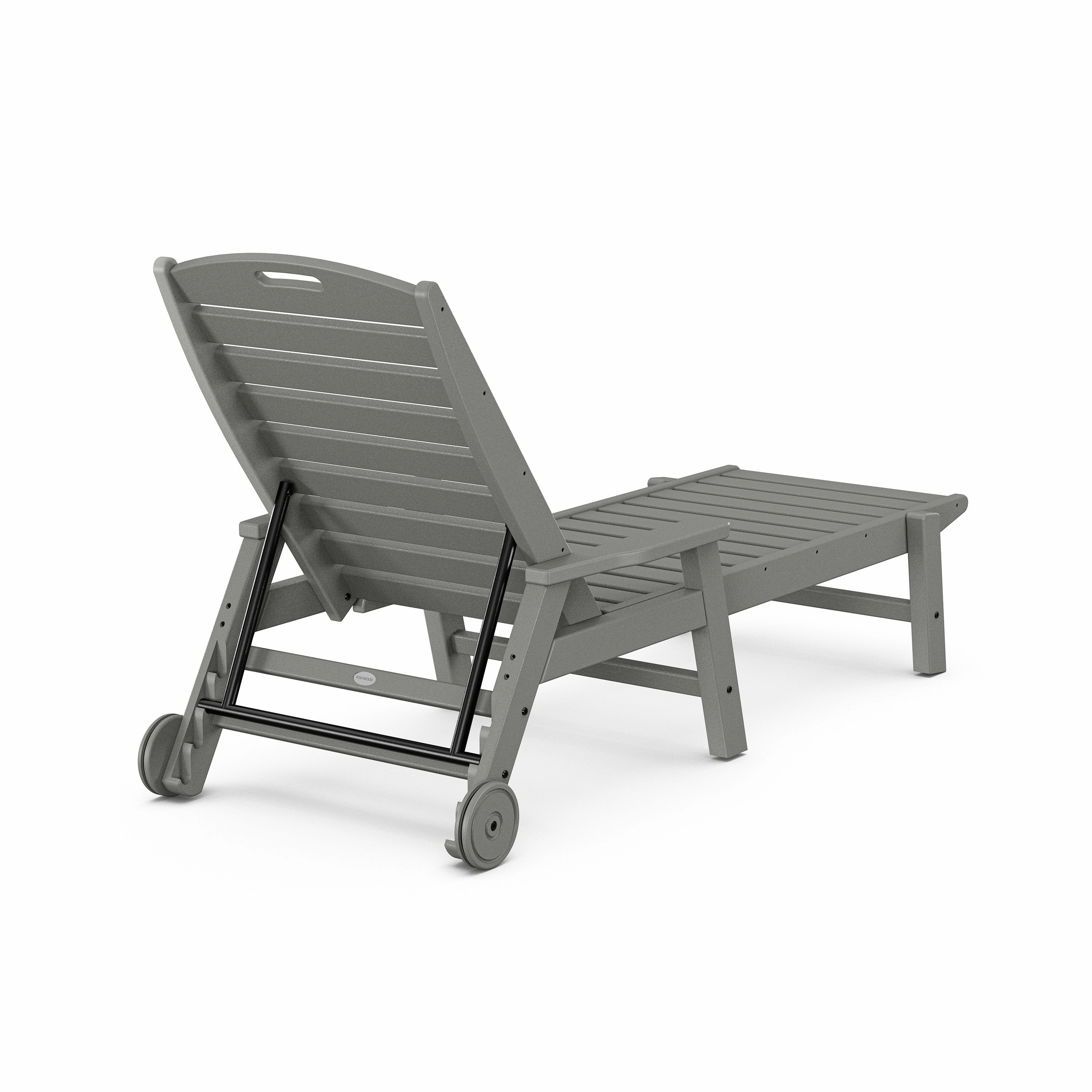 Nautical Chaise with Arms & Wheels