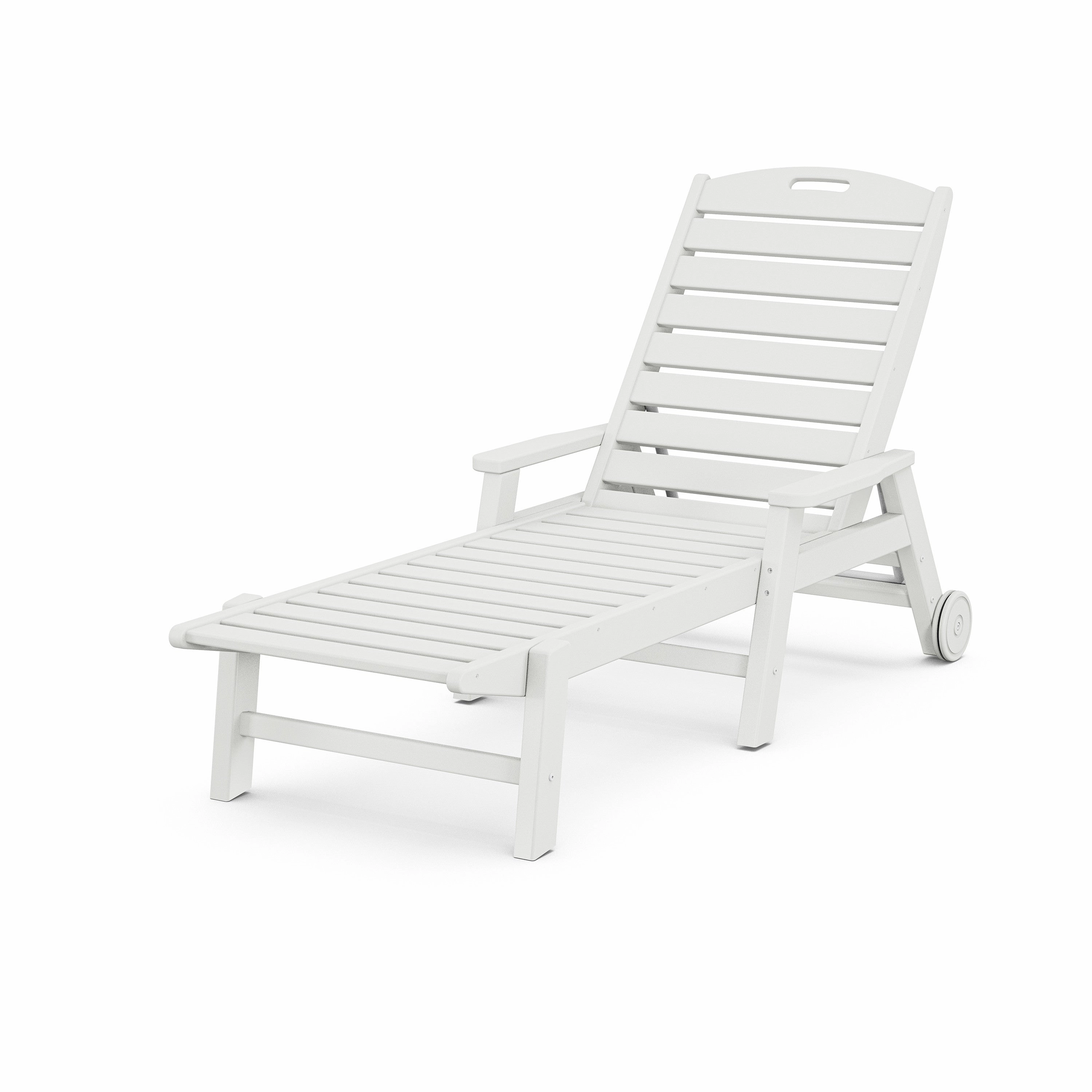 Nautical Chaise with Arms & Wheels
