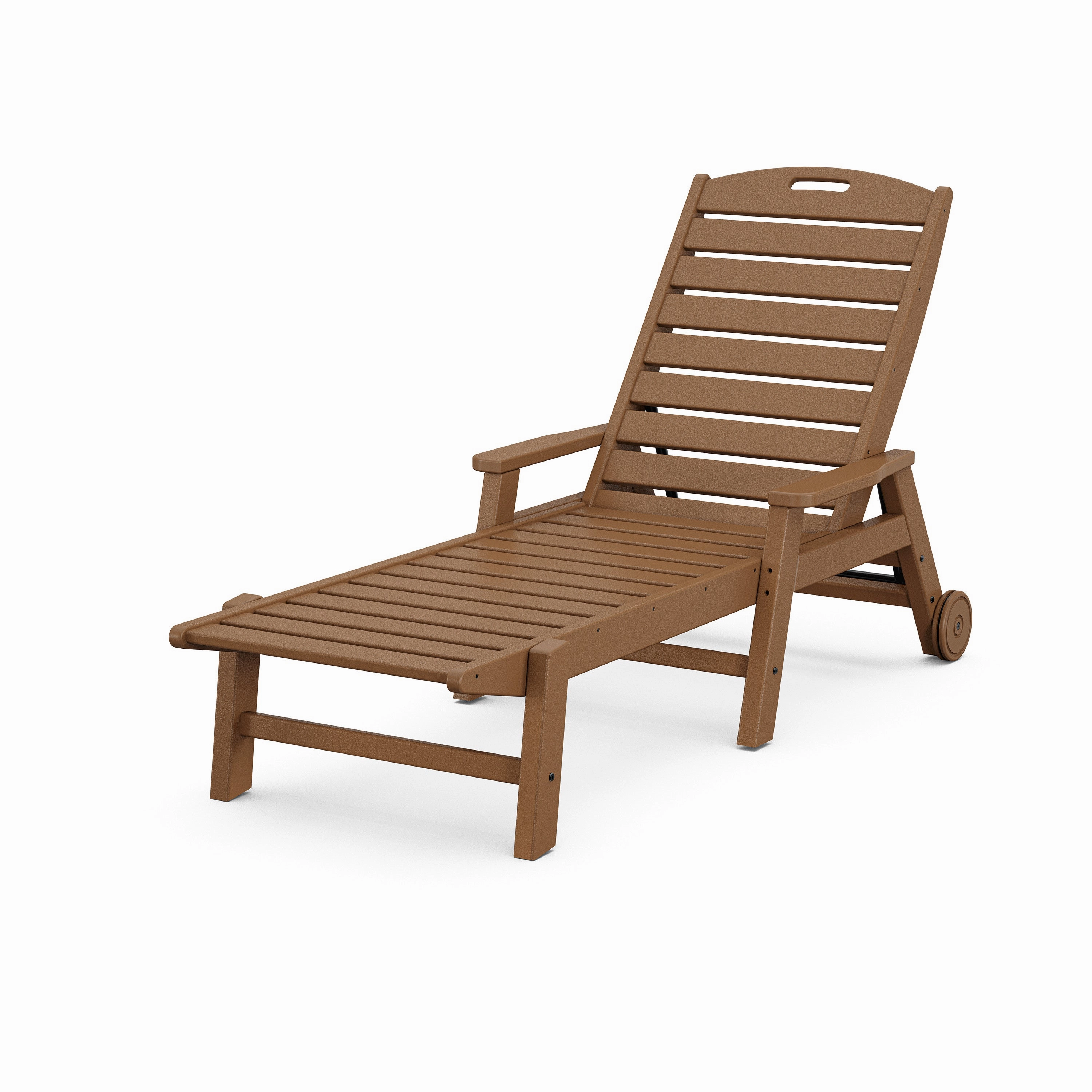 Nautical Chaise with Arms & Wheels