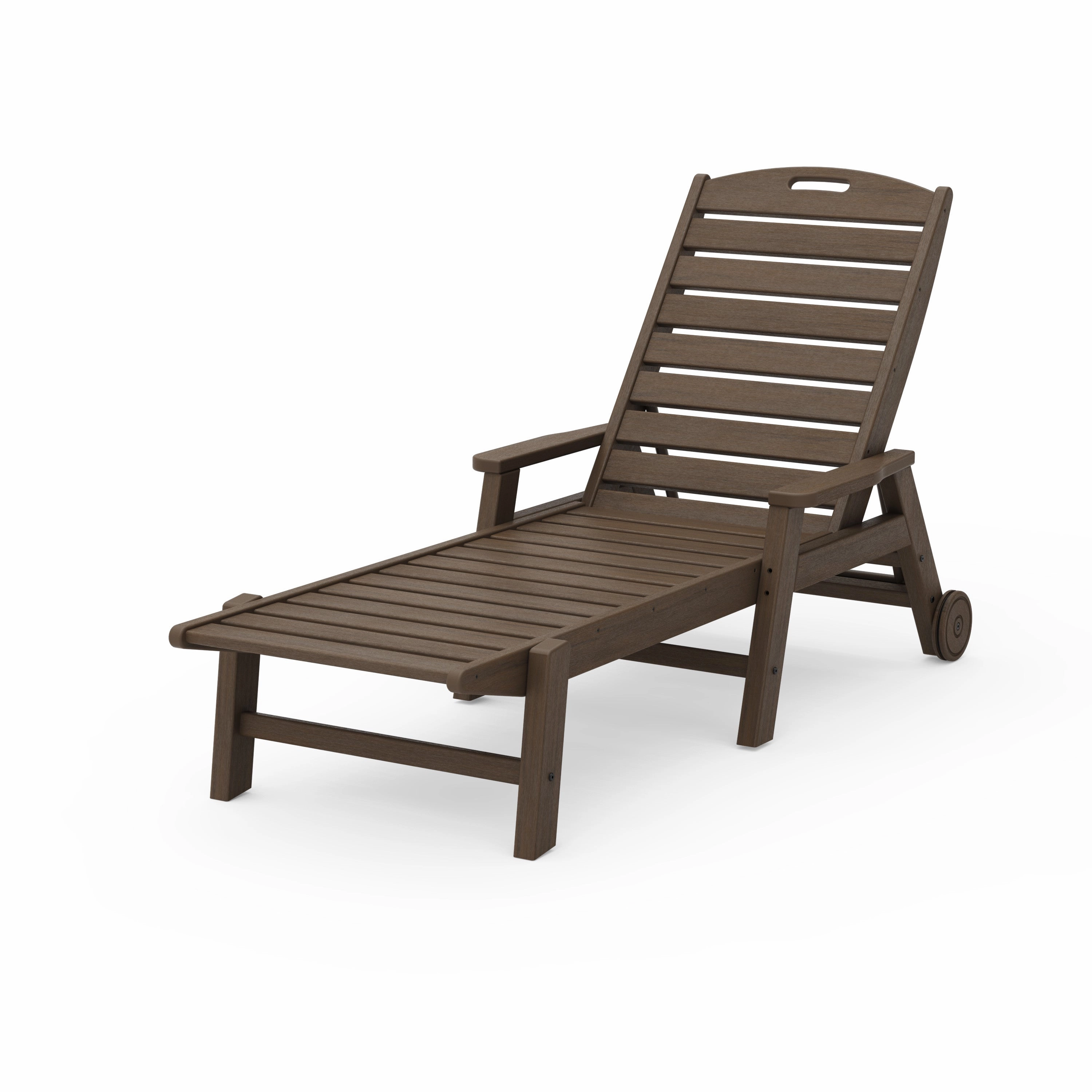Nautical Chaise with Arms & Wheels
