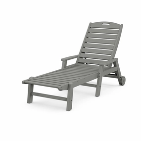 Nautical Chaise with Arms & Wheelsoutdoor patio dining furniture set