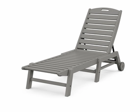 Nautical Chaise with Wheelsoutdoor patio dining furniture set