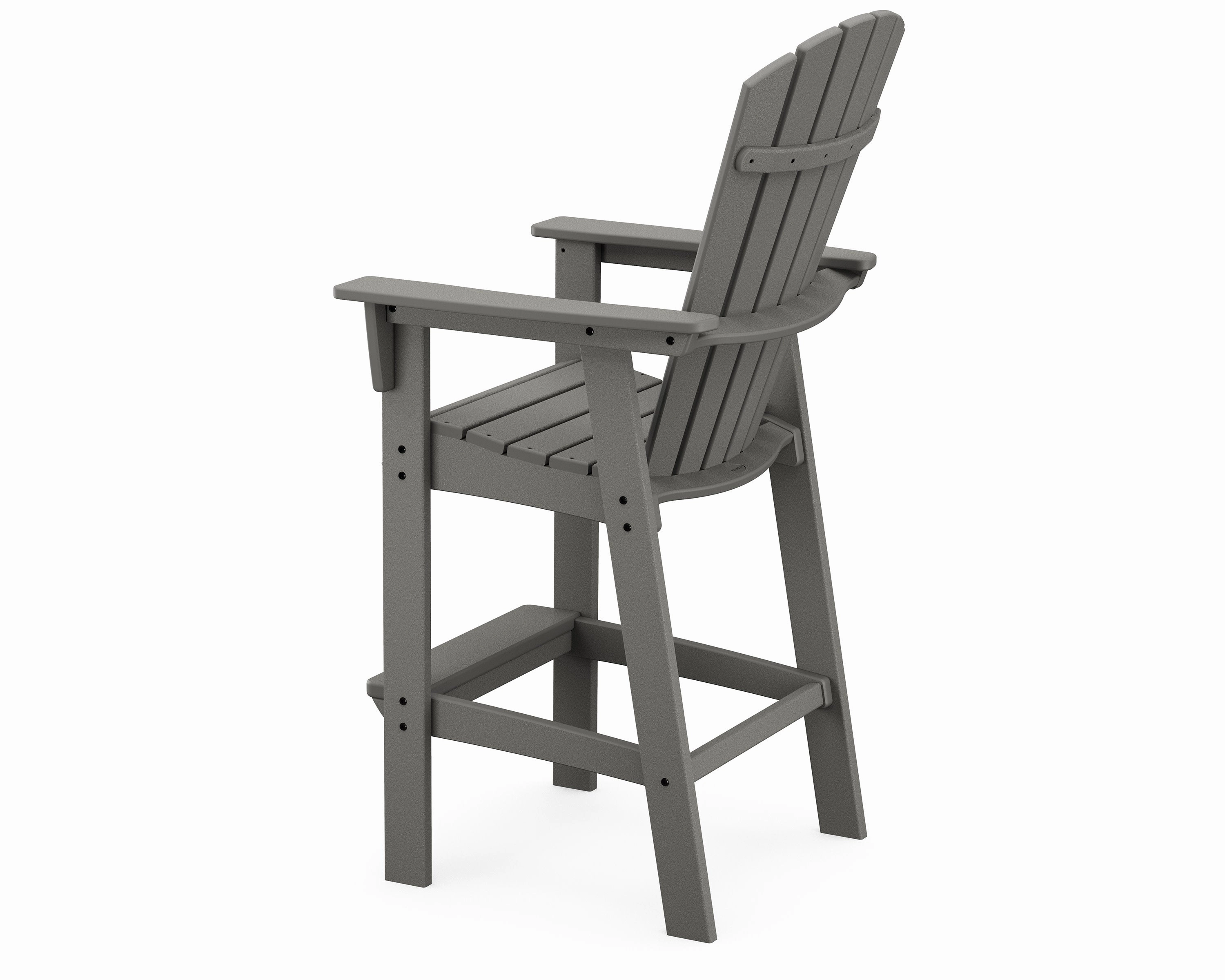 Nautical Curveback Adirondack Bar Chair