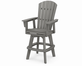 Nautical Curveback Adirondack Swivel Bar Chairoutdoor patio furniture set