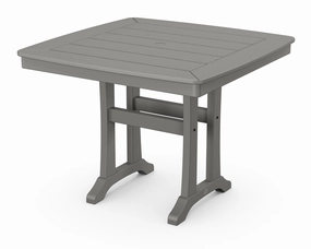 Nautical Trestle 37" Dining Tableoutdoor table for balcony or garden