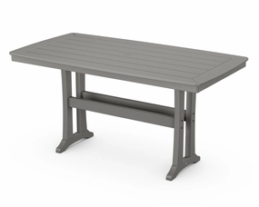 Nautical Trestle 38" x 73" Counter Tableoutdoor table for balcony or garden