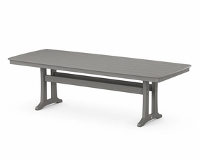 Nautical Trestle 39" x 97" Dining Tableoutdoor table for balcony or garden