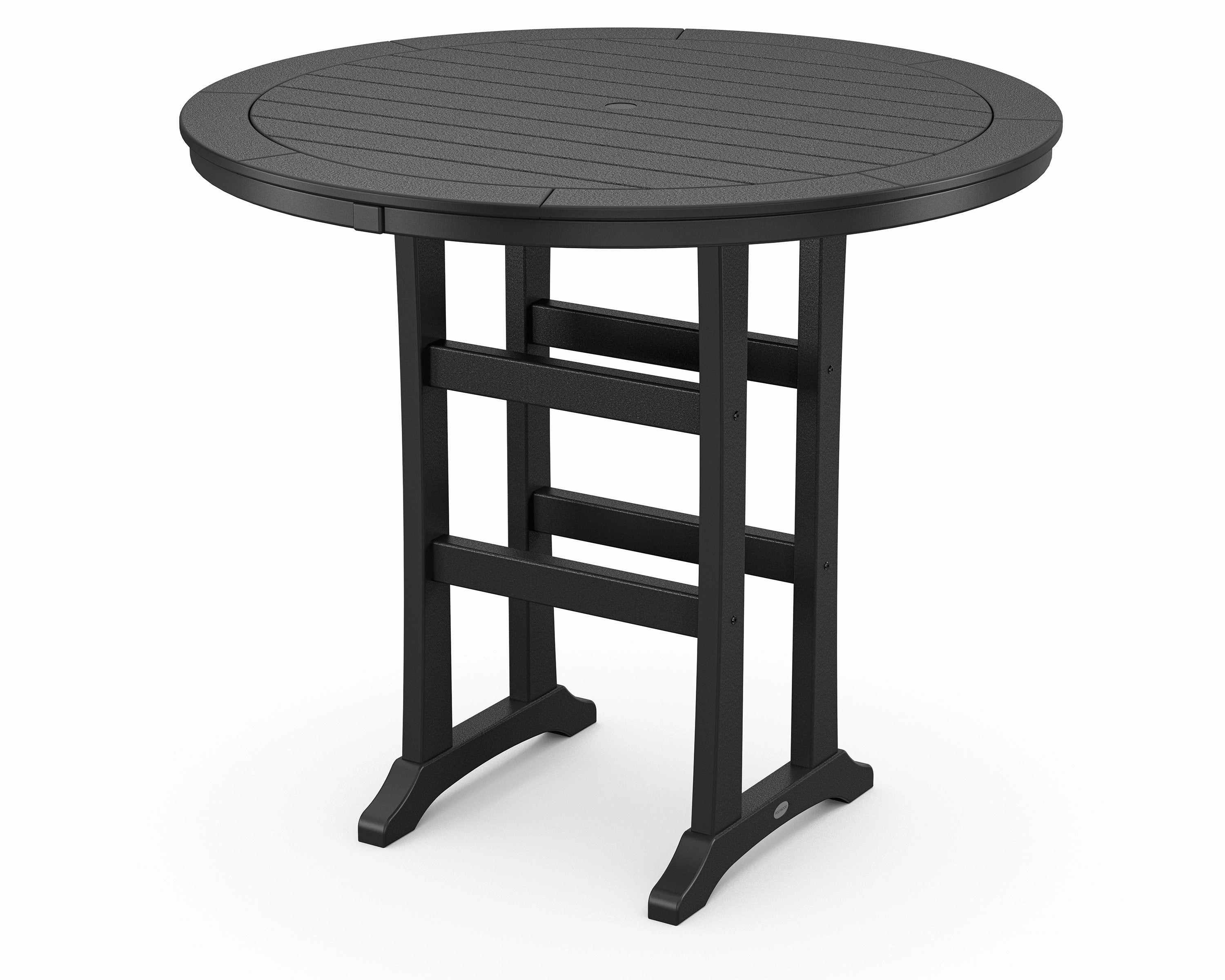 Nautical Trestle 48" Round Bar Table