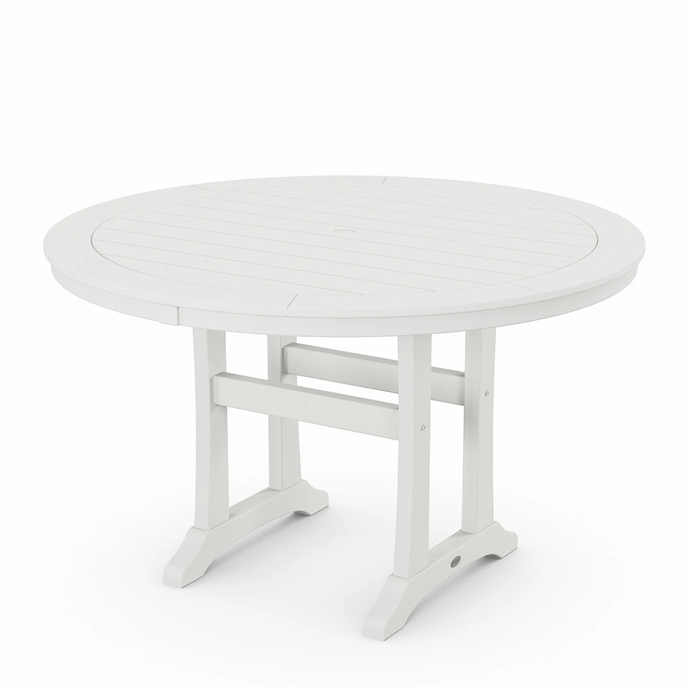 Nautical Trestle 48" Round Dining Table