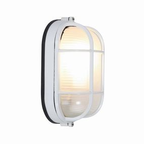 Nauticus Dual Mount One Light Bulkhead WhiteOutdoor wall sconces with motion sensor