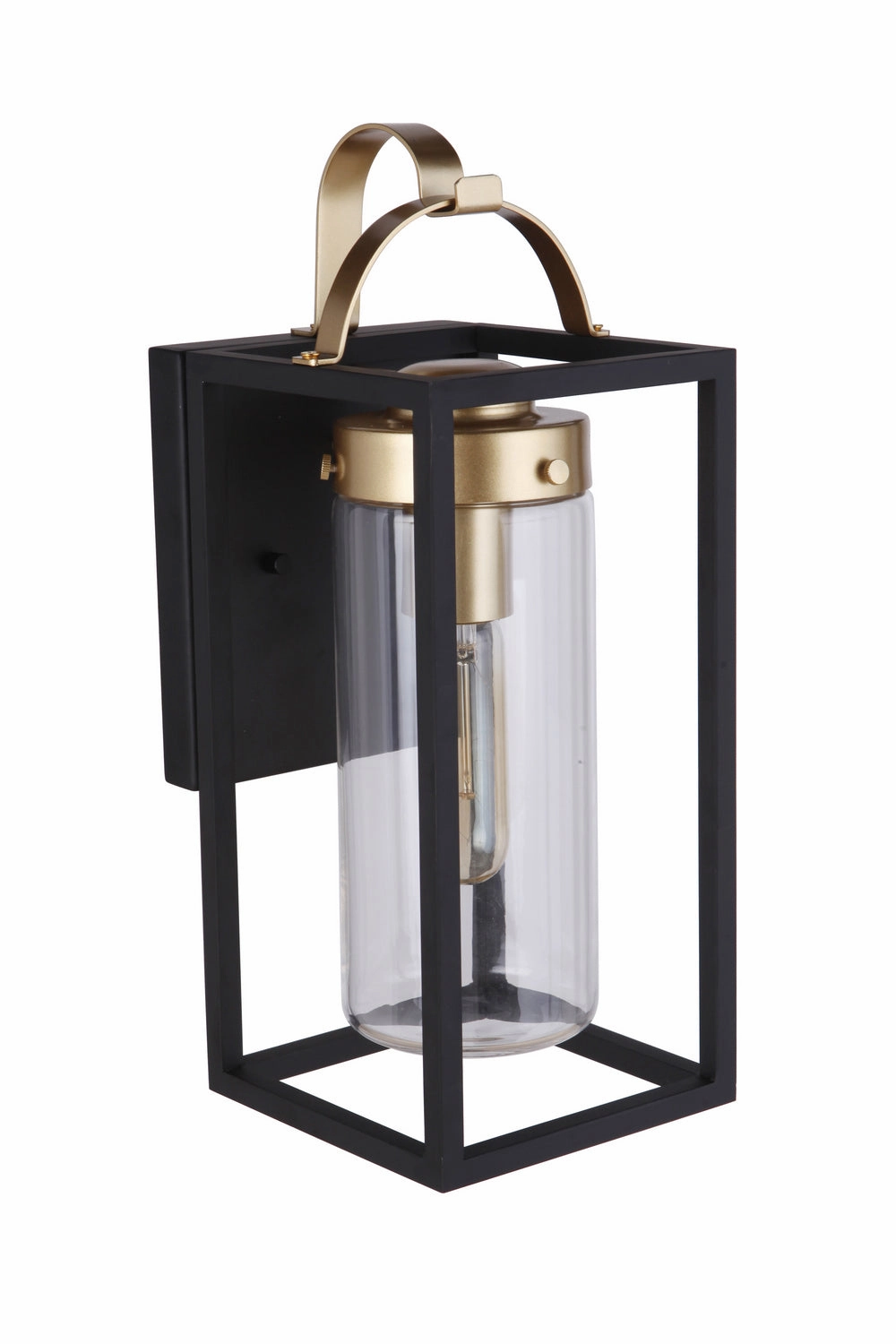 Neo One Light Outdoor Wall Mount Midnight / Satin Brass